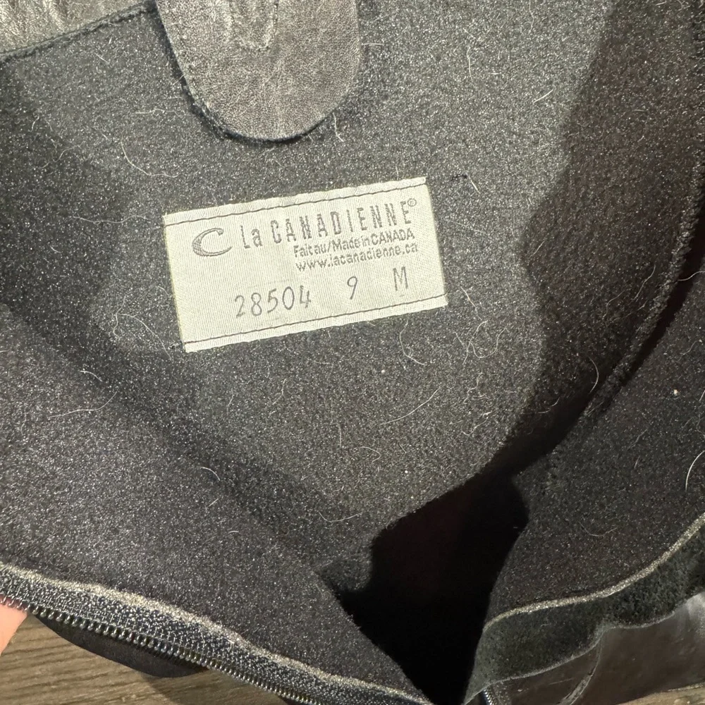 La CANADIENNE Black Combat Moto Boots Leather - Picture 3 of 3